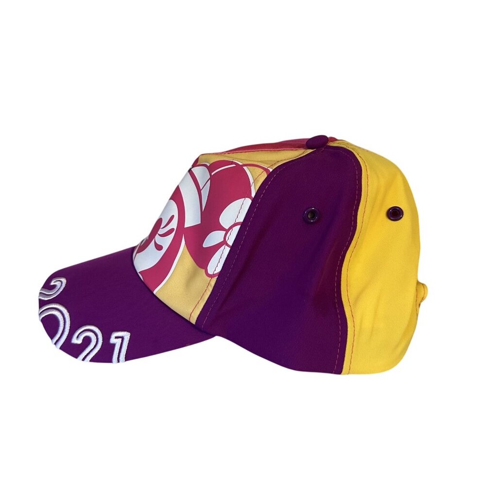 Disney Minnie Mouse Baseball Cap Disney Parks Purple Youth VGC 2021 - Picture 2 of 5
